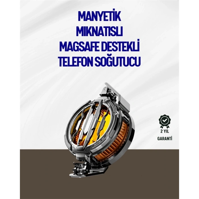 Mıknatıslı ve Aparatlı Montajlı Soğutucu Fan | Her Cihaza Uyumlu | LED Göstergeli