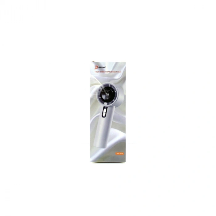 Mini El Fanı - Ayarlanabilir Hız - Dijital Gösterge - 5W - Karışık Renk