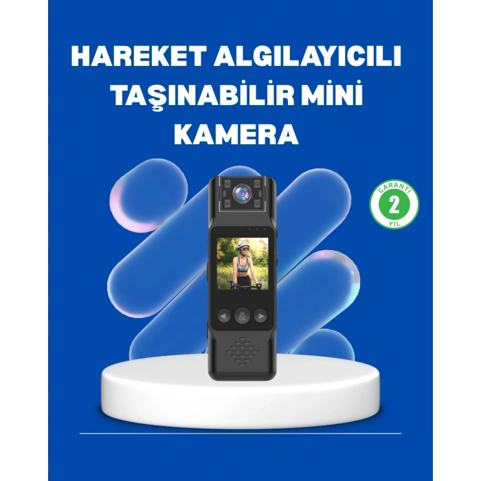 Mini Kamera 1080P Full HD Döner Lens Taşınabilir