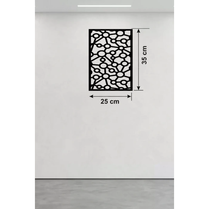 Modern Bağlantı Temalı Ahşap Duvar Tablosu - 25x35 cm Lazer Kesim Soyut Pano