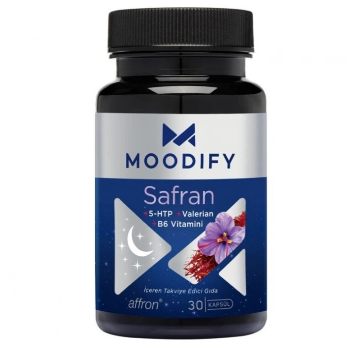 Moodify Safran Magnezyum Valerian B6 Vitamin 30 Kapsül
