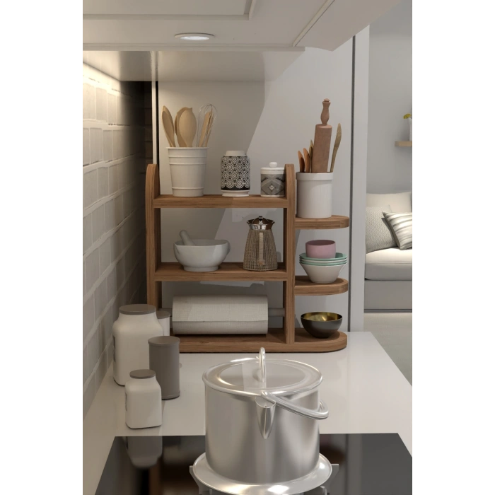 Mutfak Rafı Baharatlık Peçetelik Atlantik Çam