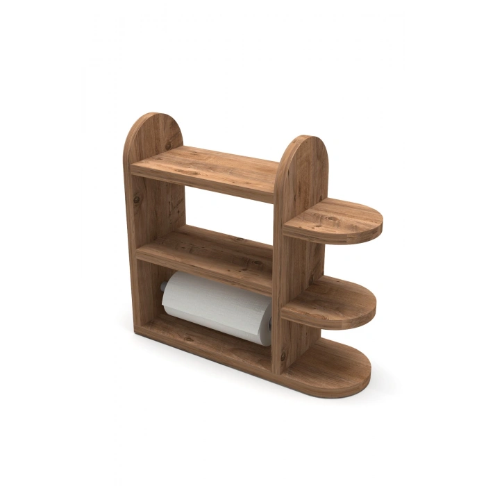 Mutfak Rafı Baharatlık Peçetelik Atlantik Çam