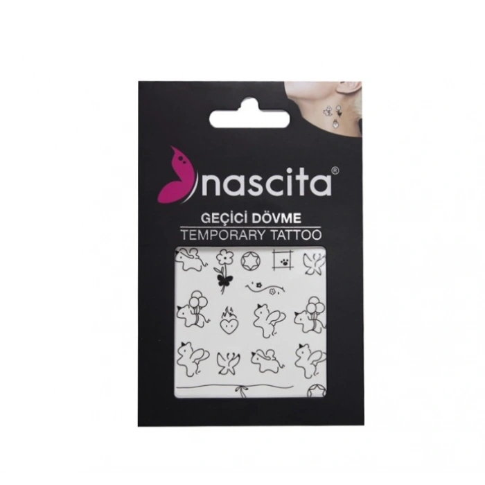 Nascita Geçici Yüz Dövmesi Unicorn Temalı