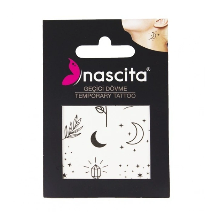 Nascita Rose & Star Gül ve Yıldız Geçiçi Dövme