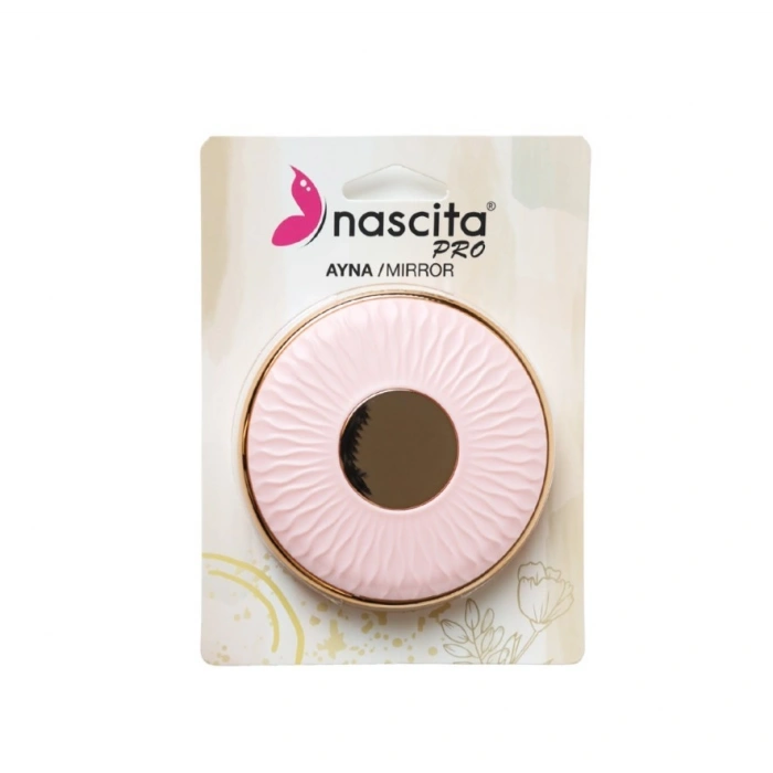 Nascita Taşınabilir Çanta Aynası Pembe 9 cm