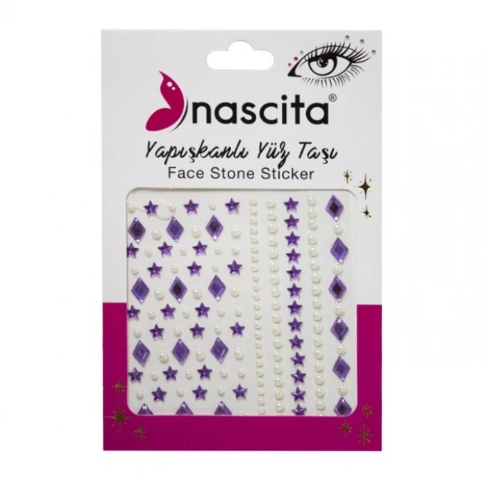 Nascita Yapışkanlı Yüz Taşı Mor