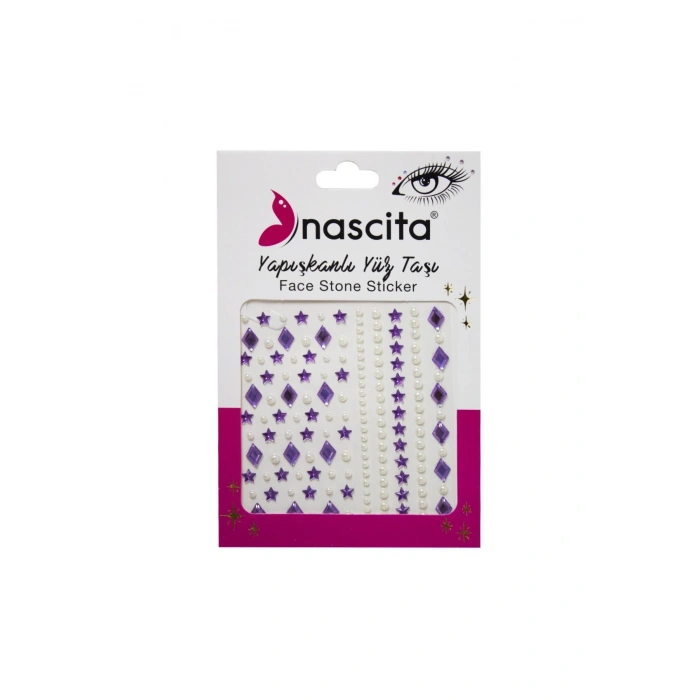 Nascita Yapışkanlı Yüz Taşı Mor