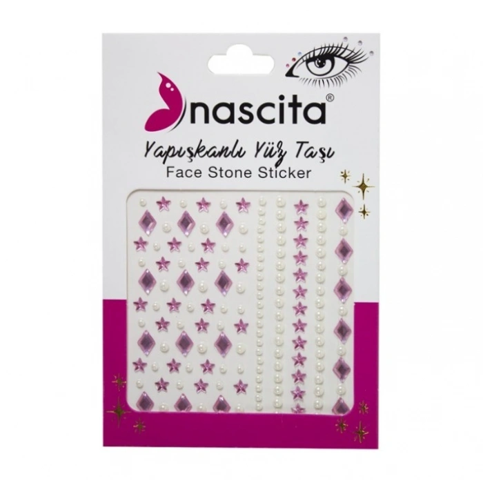 Nascita Yapışkanlı Yüz Taşı Pembe