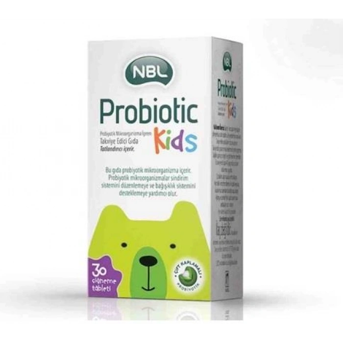NBL Probiotic Kids 30 Çiğneme Tableti