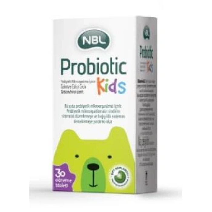 NBL Probiotic Kids 30 Çiğneme Tableti
