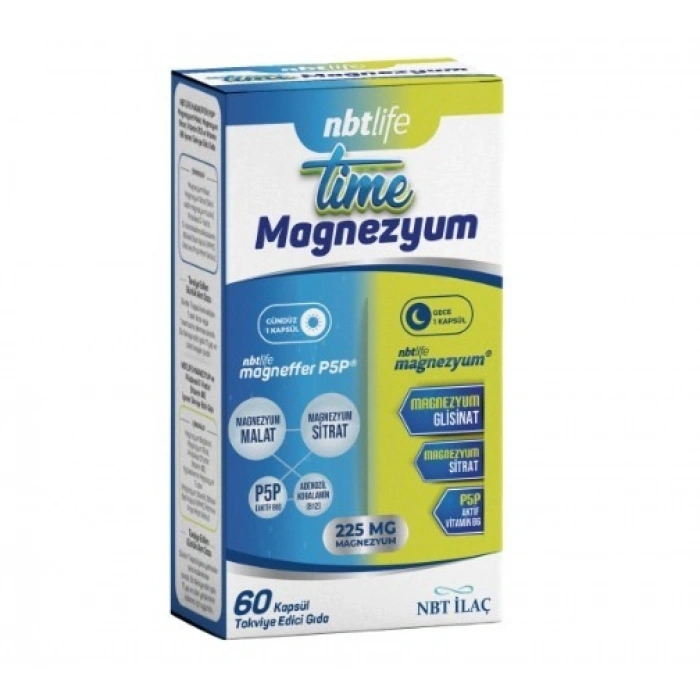 Nbt Life Time Magnezyum 60 Kapsül
