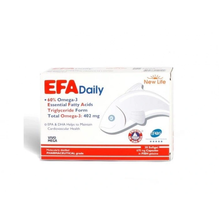 New Life EFA Daily Omega-3 30 Kapsül