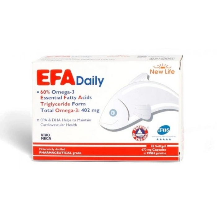 New Life EFA Daily Omega-3 30 Kapsül