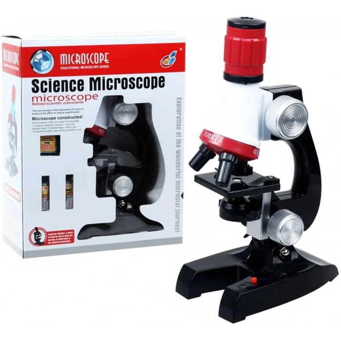 Nikula Eğitici Mikroskop Kiti Zoom Led Işıklı 100x 400x 1200x ST1200X