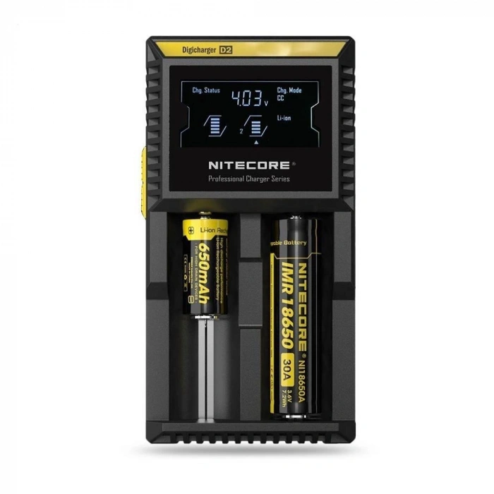 Nitecore D2 Digi Charger Li-ion / NI-CD / NI-MH / LifePO4 Dijital Pil Şarj Cihazı