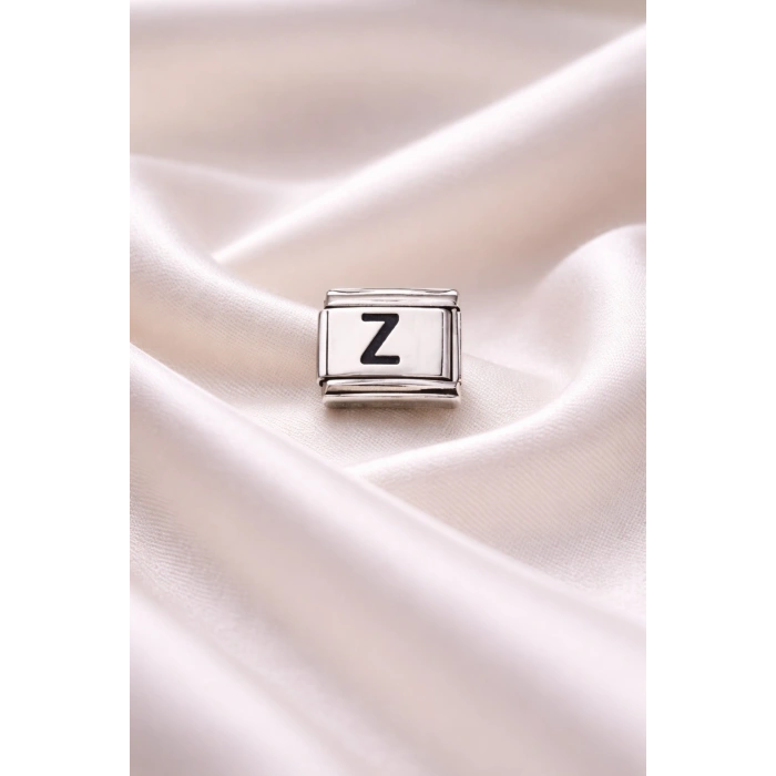 Nomination Bileklik Uyumlu Z Harfi Charm – Paslanmaz Çelik Harf Modül – Kişiye Özel Bileklik Aksesuarı