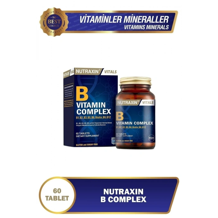 Nutraxin B Complex Vitamin 60 Kapsül