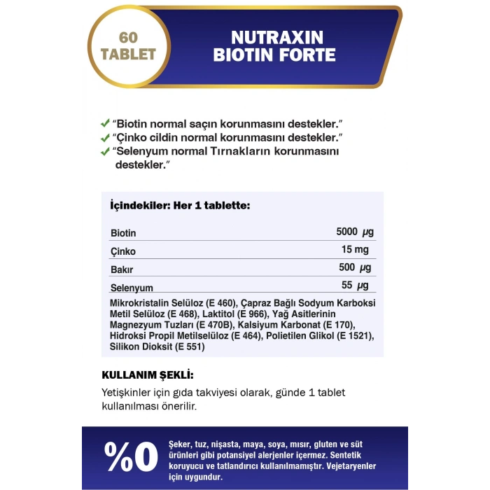 Nutraxin Biotin Forte 60 Tablet