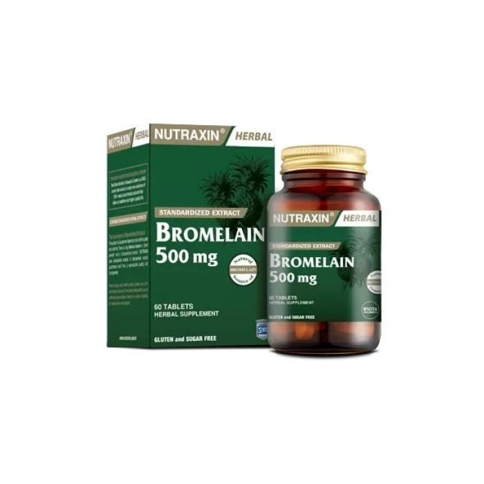 Nutraxin Bromelain 500 mg 60 Kapsül
