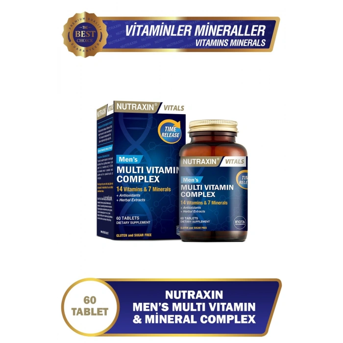 Nutraxin Mens Multi Vitamin Complex 60 Tablet