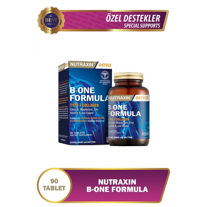 Nutraxin Osteo B-One Formula Calcium-Magnesium Plus Collagen 90 Tablet