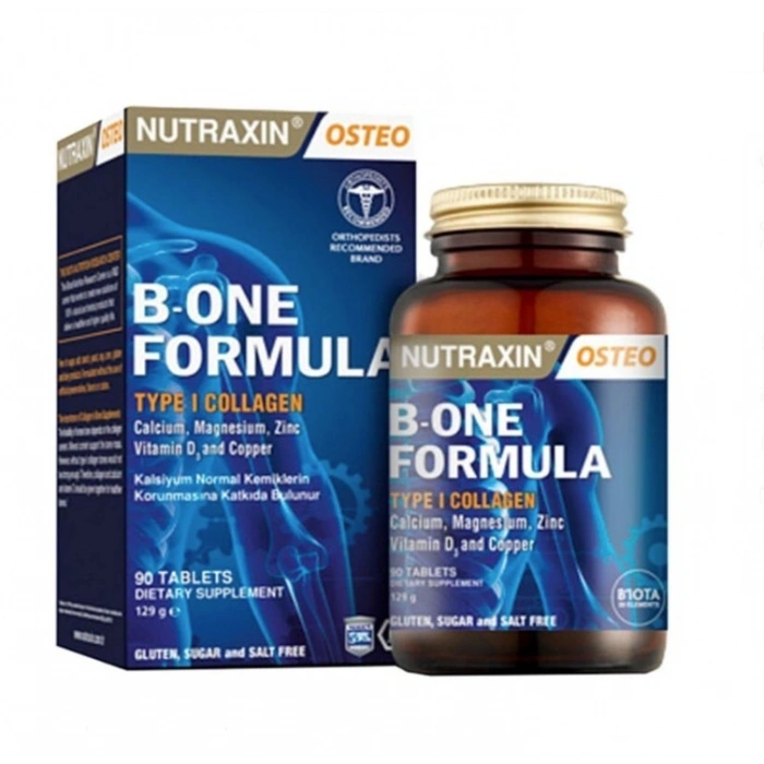 Nutraxin Osteo B-One Formula Calcium-Magnesium Plus Collagen 90 Tablet