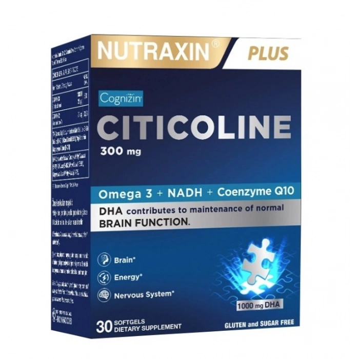 Nutraxin Plus Sitikolin 300 mg 30 Kapsül
