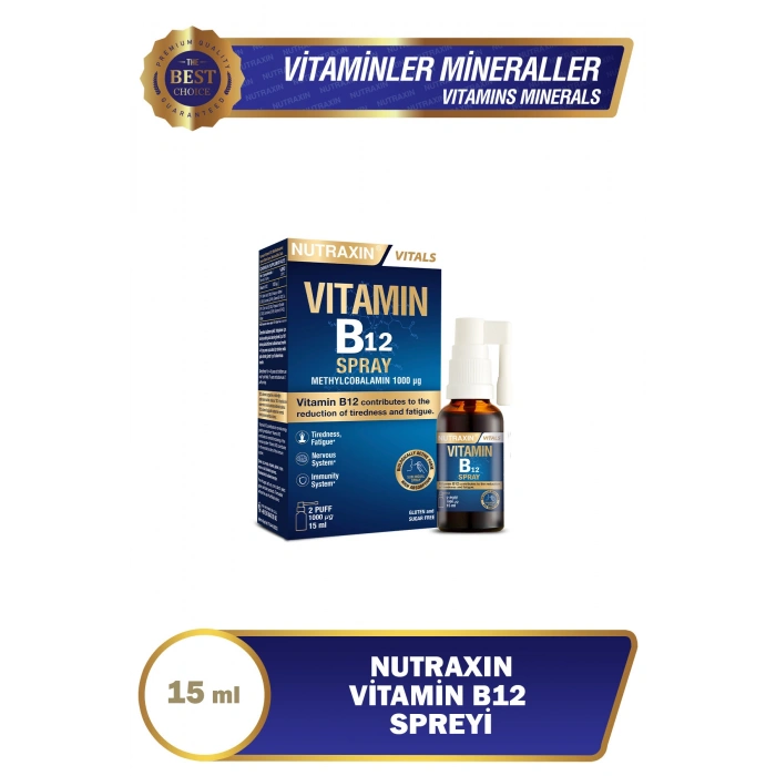 Nutraxin Vitamin B12 Sprey 15 ml