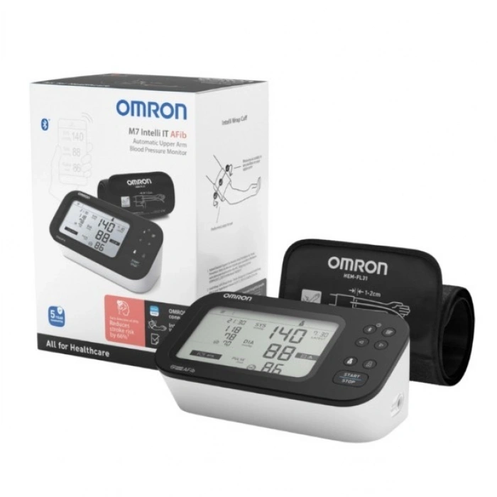 Omron M7 Intelli It Afib HEM-7380T1-EBK Üst Kol Tansiyon Aleti