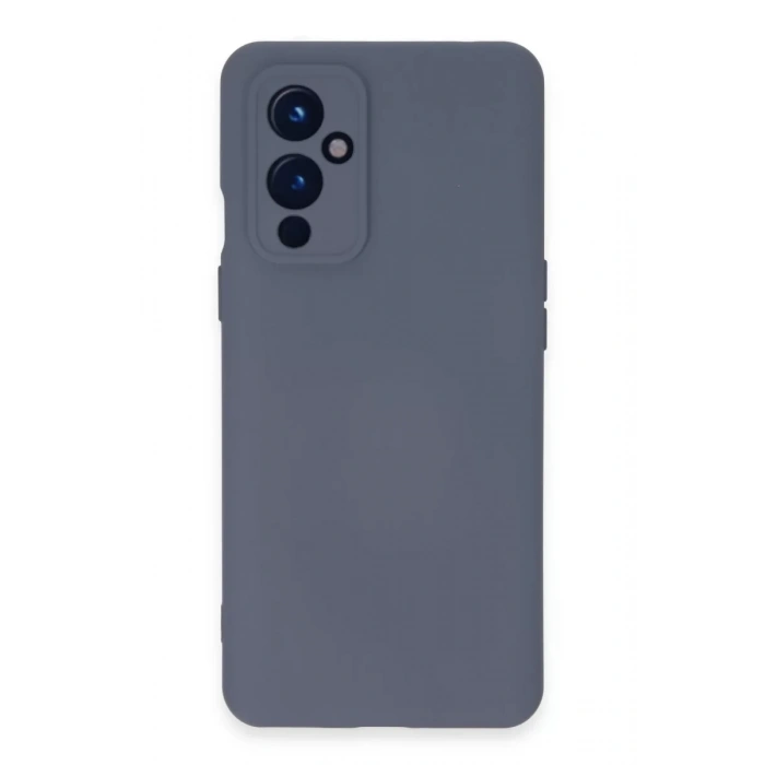 One Plus 9 Kılıf Nano içi Kadife Silikon - Gri