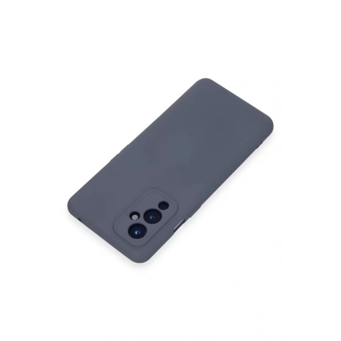 One Plus 9 Kılıf Nano içi Kadife Silikon - Gri