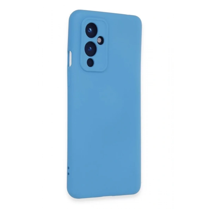 One Plus 9 Kılıf Nano içi Kadife Silikon - Mavi