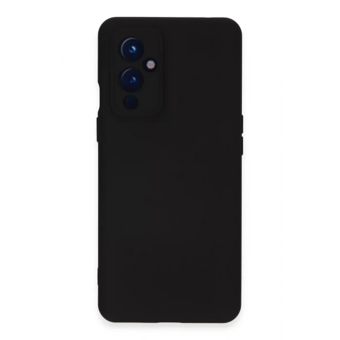One Plus 9 Kılıf Nano içi Kadife Silikon - Siyah