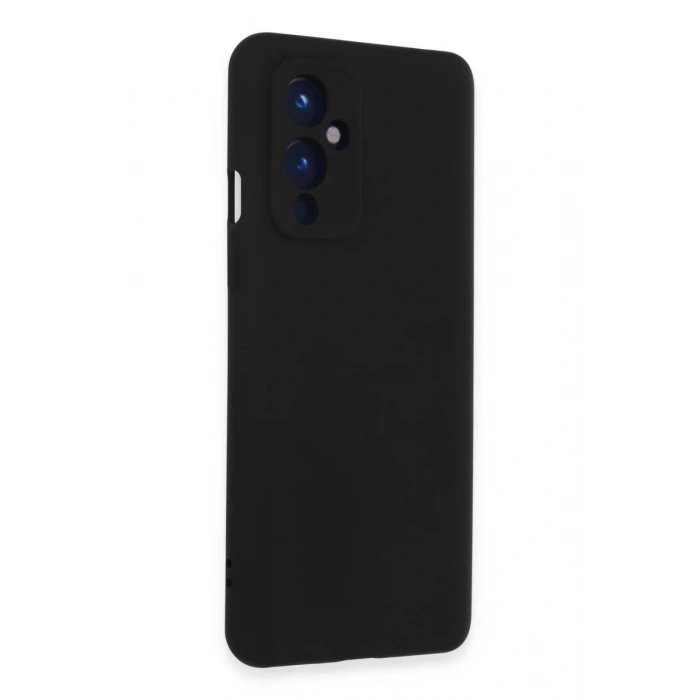 One Plus 9 Kılıf Nano içi Kadife Silikon - Siyah