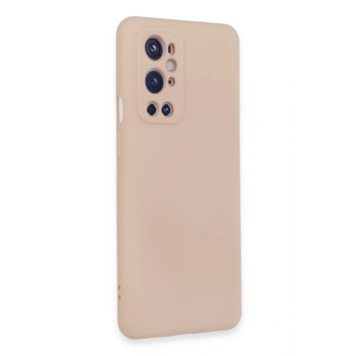 One Plus 9 Pro Kılıf Nano içi Kadife Silikon - Pudra