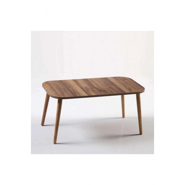 Orta Sehpa Ahşap Torna Ayak Kare Ceviz