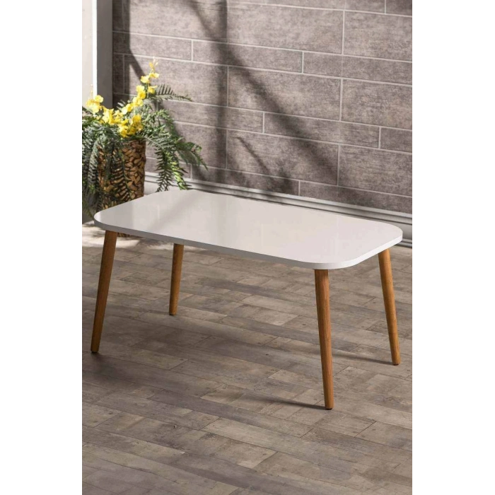 Orta Sehpa Ahşap Torna Ayak Kare Ceviz