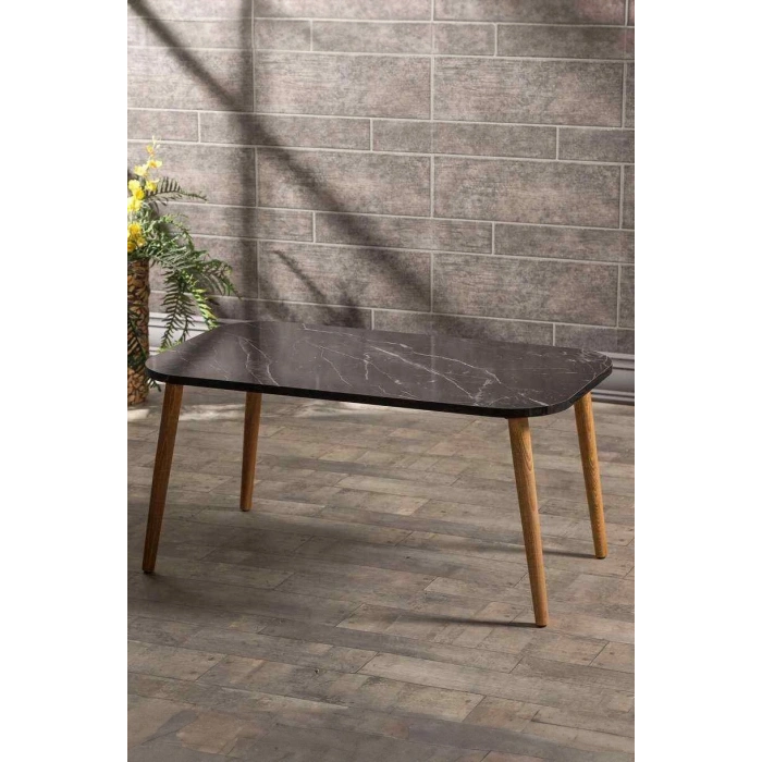 Orta Sehpa Ahşap Torna Ayak Kare Ceviz