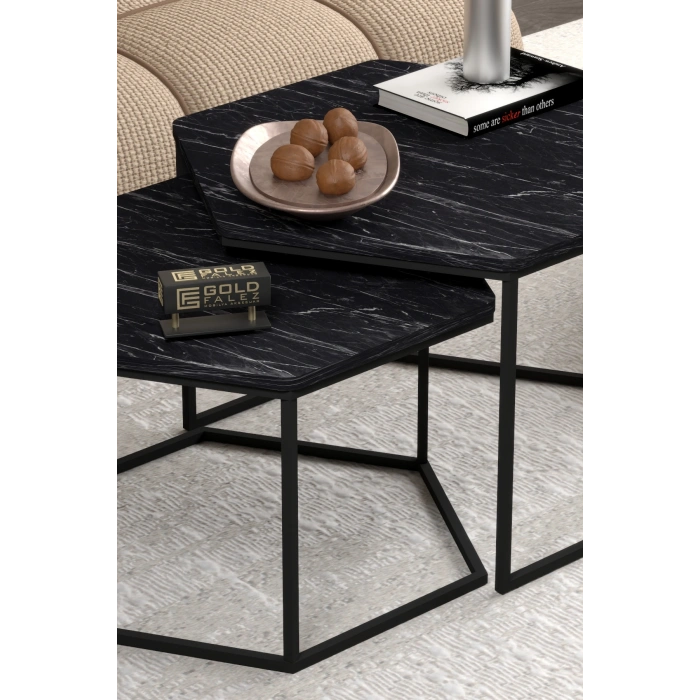 Orta Sehpa Altıgen İkili Lüx Bendir