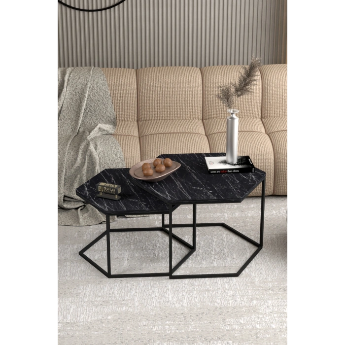 Orta Sehpa Altıgen İkili Lüx Bendir