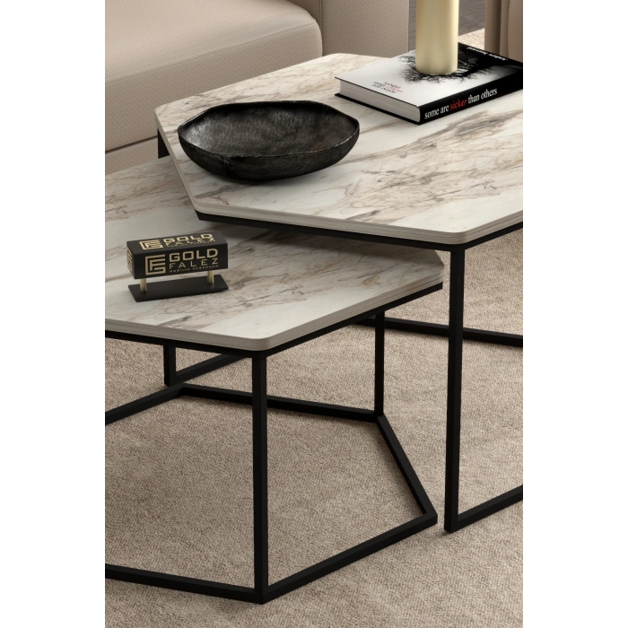 Orta Sehpa Altıgen İkili Lüx Efes