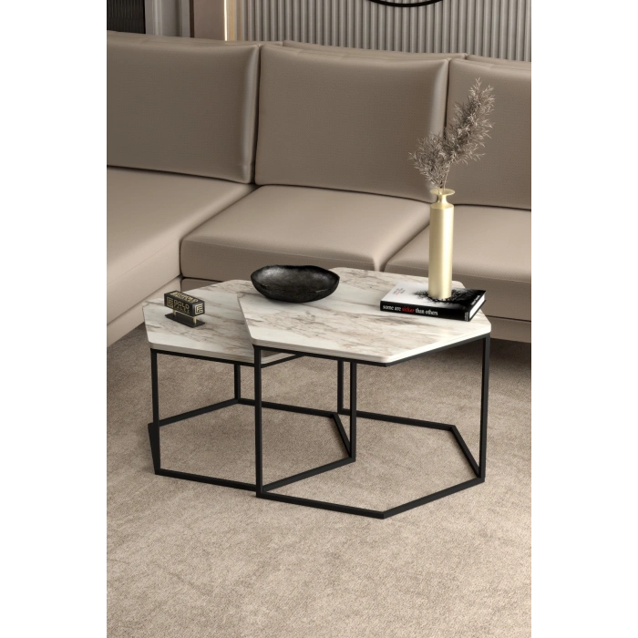 Orta Sehpa Altıgen İkili Lüx Efes