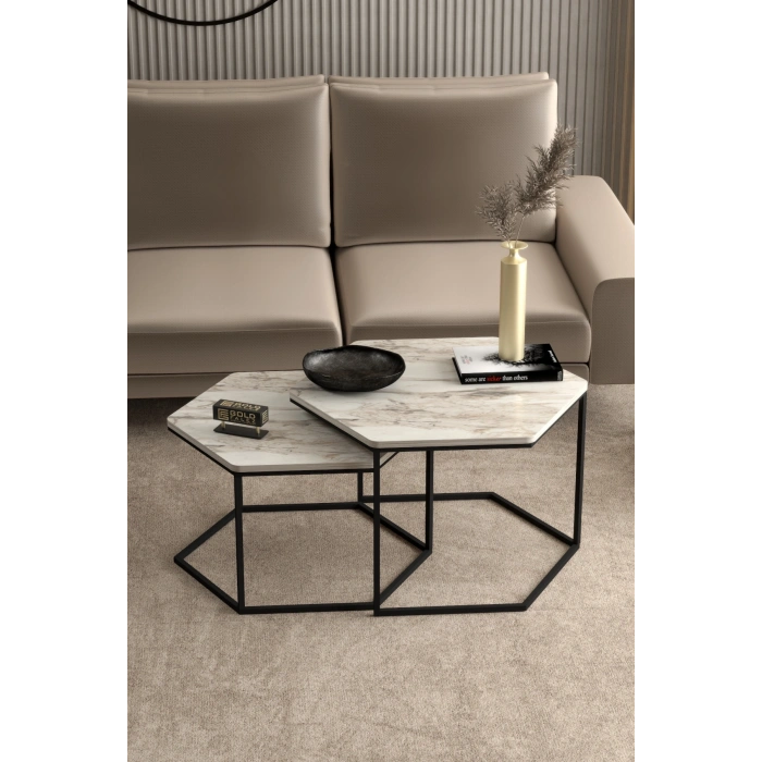 Orta Sehpa Altıgen İkili Lüx Efes