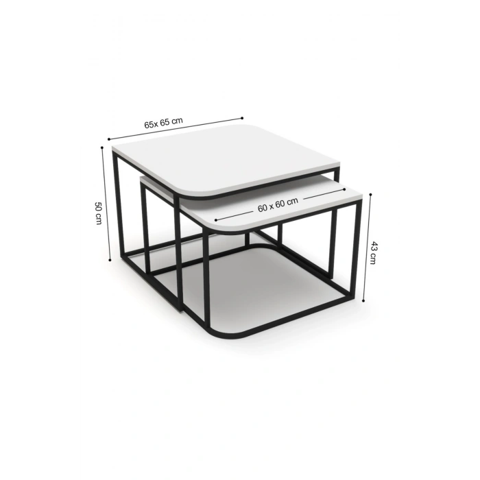 Orta Sehpa Damla İkili Lüx Atlantik Çam