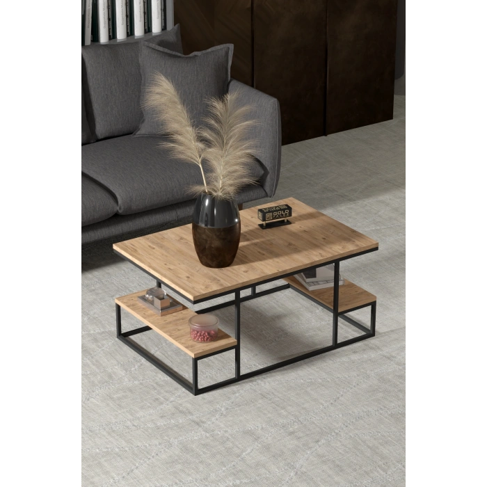 Orta Sehpa Delux Raflı Atlantik Çam