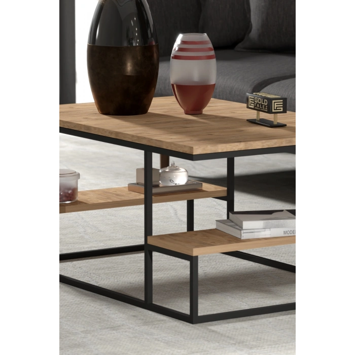 Orta Sehpa Delux Raflı Atlantik Çam