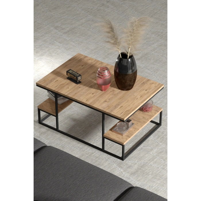 Orta Sehpa Delux Raflı Atlantik Çam