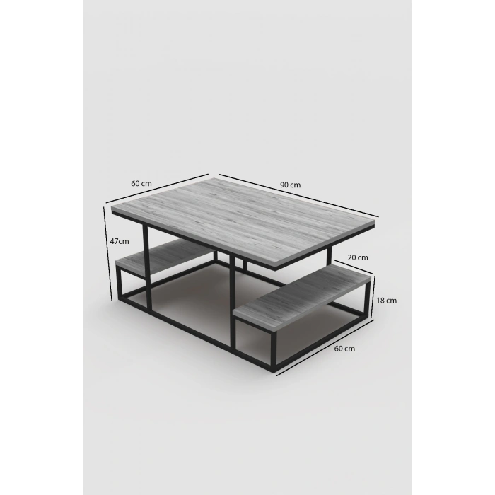 Orta Sehpa Delux Raflı Bendir