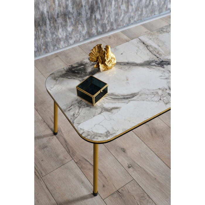 Orta Sehpa Efes Kr Metal Ayak Çift Gold